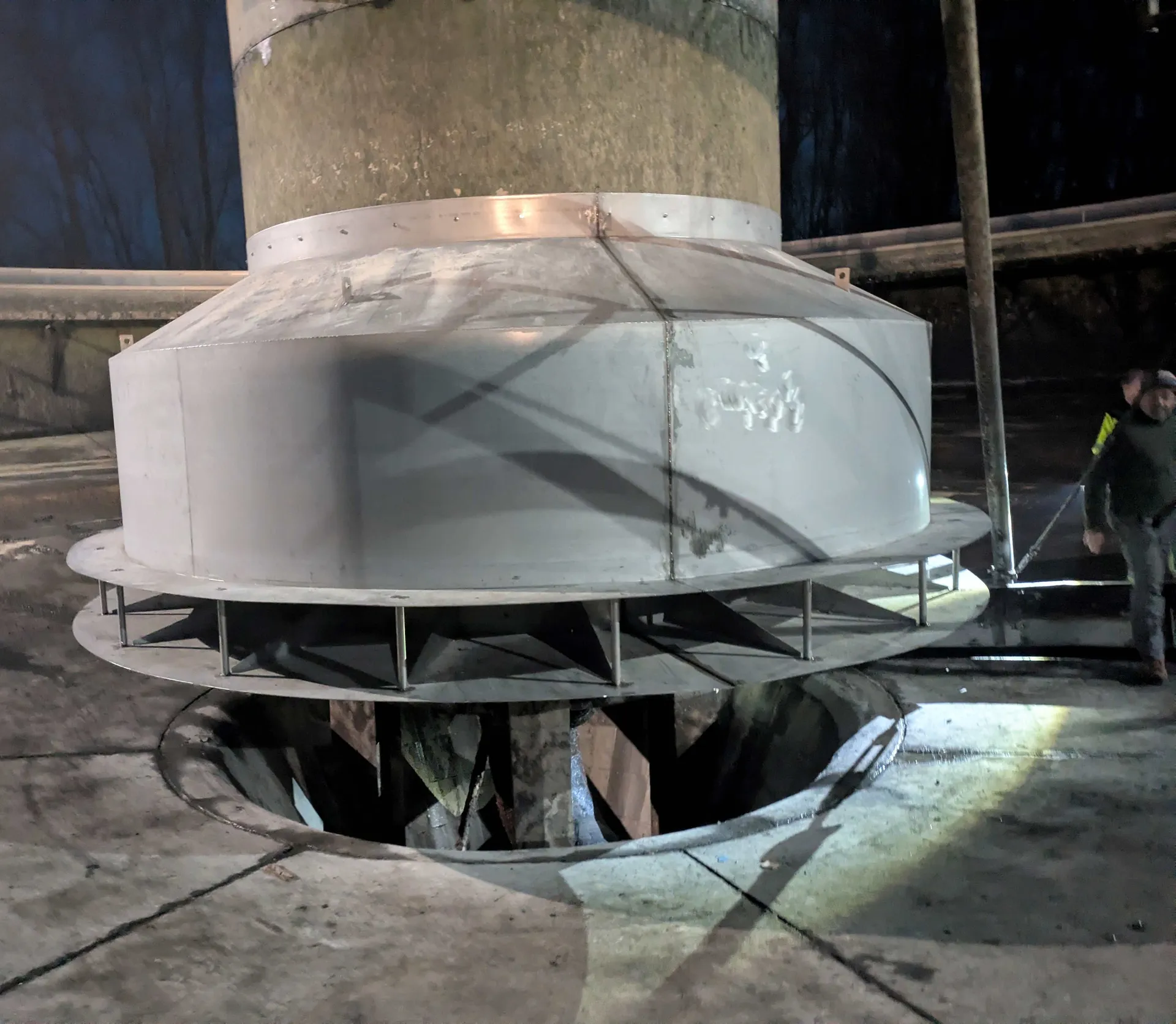 Wasserberuhigung Klärwerk